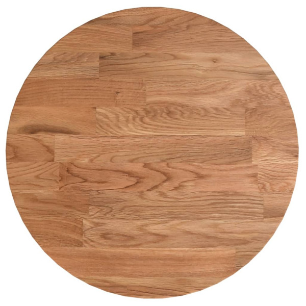 Tablero de mesa redonda madera de roble marrón claro Ø30x1.5 cm M 2