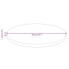 Tablero de mesa redonda madera de roble marrón claro Ø30x1.5 cm 4