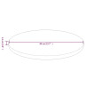 Tablero de mesa redonda madera roble marrón claro Ø40x1.5 cm 4