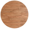 Tablero de mesa redonda madera de roble marrón claro Ø60x1.5 cm 2