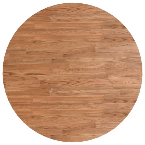 Tablero de mesa redonda madera de roble marrón claro Ø70x1.5 cm M 2