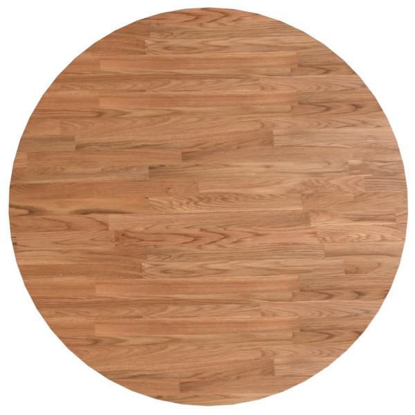 Tablero de mesa redonda madera de roble marrón claro Ø80x1.5 cm M 2