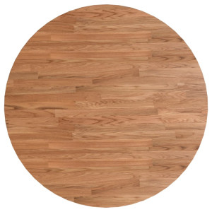 Tablero de mesa redonda madera de roble marrón claro Ø90x1.5 cm H