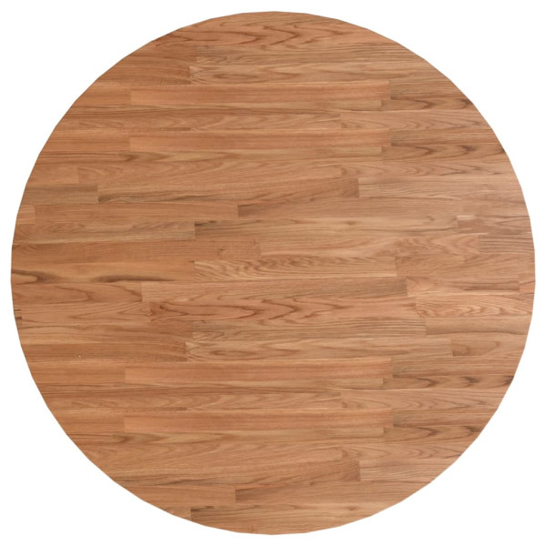 Tablero de mesa redonda madera de roble marrón claro Ø90x1.5 cm M 2