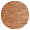 Tablero de mesa redonda madera de roble marrón claro Ø90x1.5 cm 2