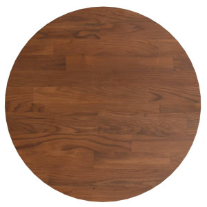 Tablero de mesa redonda madera de roble marrón oscuro Ø30x1.5cm H