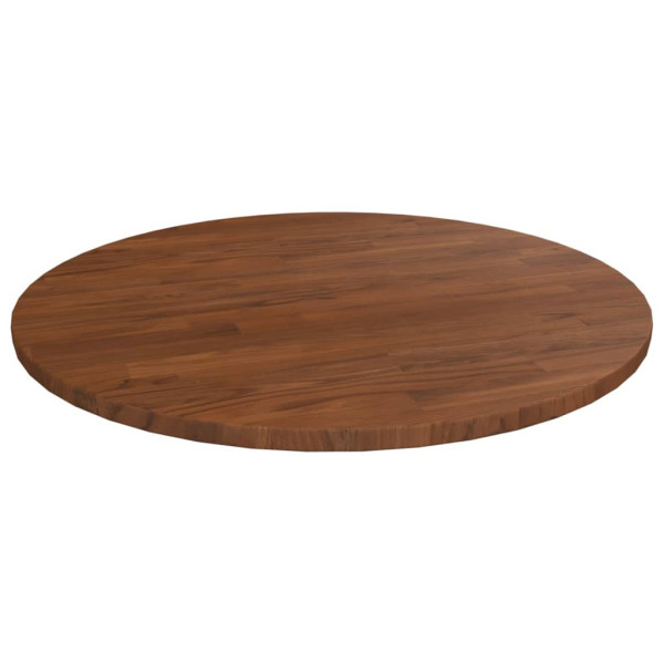 Tablero de mesa redonda madera de roble marrón oscuro Ø50x1.5cm D