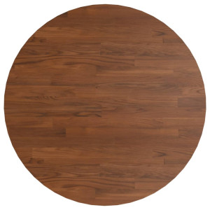 Tablero de mesa redonda madera de roble marrón oscuro Ø50x1.5cm H