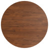Tablero de mesa redonda madera de roble marrón oscuro Ø50x1.5cm 2