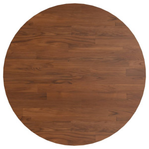 Tablero de mesa redonda madera de roble marrón oscuro Ø60x1.5cm H