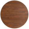 Tablero de mesa redonda madera de roble marrón oscuro Ø70x1.5cm 2