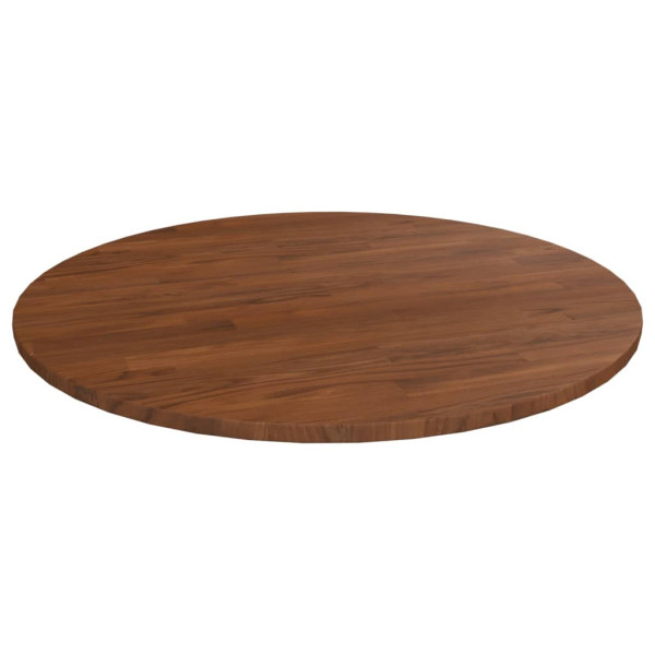 Tablero de mesa redonda madera de roble marrón oscuro Ø80x1.5cm D