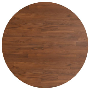 Tablero de mesa redonda madera de roble marrón oscuro Ø80x1.5cm H