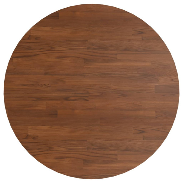 Tablero de mesa redonda madera de roble marrón oscuro Ø80x1.5cm M 2