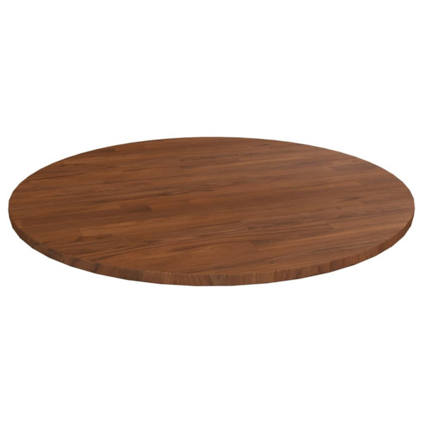 Tablero de mesa redonda madera de roble marrón oscuro Ø90x1.5cm D