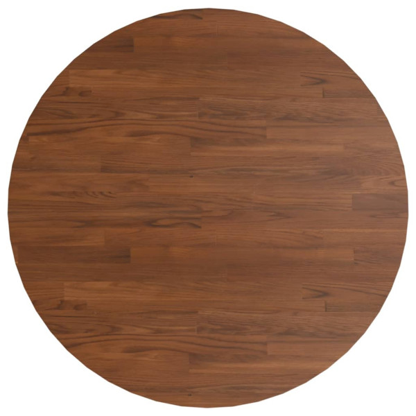 Tablero de mesa redonda madera de roble marrón oscuro Ø90x1.5cm M 2