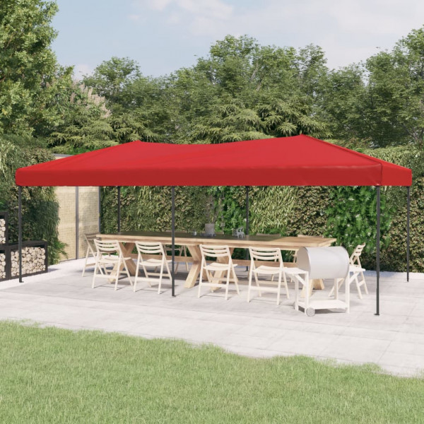 Carpa para fiestas plegable rojo 3x6 m D