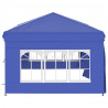 Carpa para fiestas plegable con paredes laterales azul 3x6 m 4