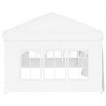 Carpa para fiestas plegable con paredes laterales blanca 3x6 m 4