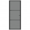 Puerta interior vidrio EGS y aluminio negro 83x201.5 cm 3
