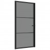 Puerta interior vidrio EGS y aluminio negro 102.5x201.5 cm 2