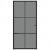 Puerta interior vidrio EGS y aluminio negro 102.5x201.5 cm 3
