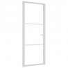 Puerta interior vidrio EGS y aluminio blanco 83x201.5 cm 2