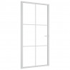 Puerta interior vidrio EGS y aluminio blanco 102.5x201.5 cm 2