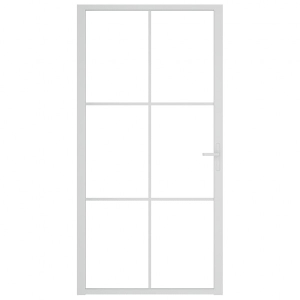 Puerta interior vidrio EGS y aluminio blanco 102.5x201.5 cm M 3