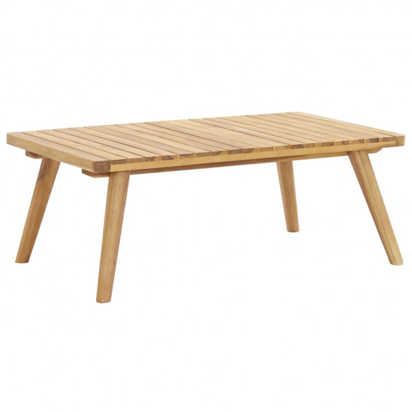 Set de muebles de jardín 4 piezas con cojines madera de acacia M 4