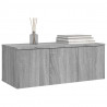Mueble de TV madera contrachapada gris Sonoma 80x34x30 cm 3