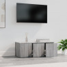 Mueble de TV madera contrachapada gris Sonoma 80x34x30 cm 4