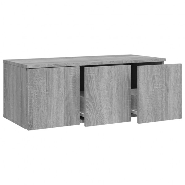 Mueble de TV madera contrachapada gris Sonoma 80x34x30 cm M 5