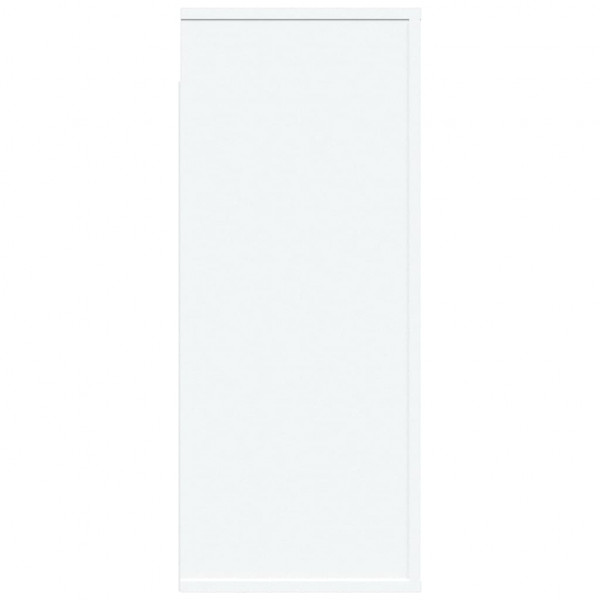 Armario de pared madera contrachapada blanco 80x33x80 cm M 4