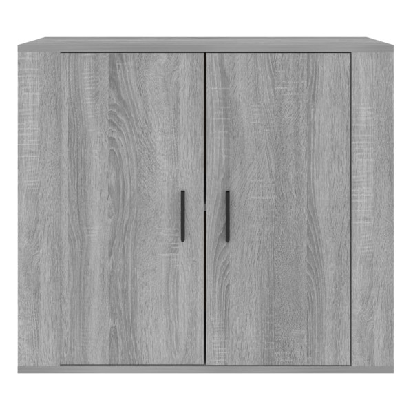 Aparador de madera contrachapada gris Sonoma 80x33x70 cm M 3