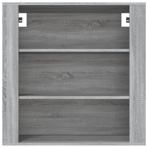 Armario de pared madera contrachapada gris Sonoma 80x33x80 cm M 3