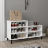 Mueble zapatero madera contrachapada blanco 102x36x60 cm 1