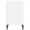 Mueble zapatero madera contrachapada blanco brillo 102x36x60 cm 4