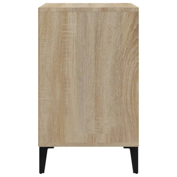Mueble zapatero madera contrachapada roble Sonoma 102x36x60 cm M 4