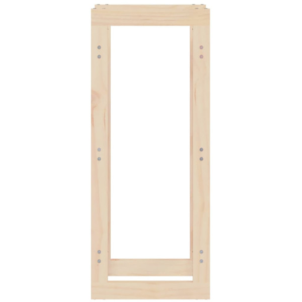 Estante para leña madera maciza de pino 41x25x100 cm M 5