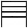 Cabecero de cama madera maciza de pino negro 95x4x100 cm 4