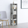 Mueble esquina madera contrachapada gris Sonoma 33x33x132 cm 1