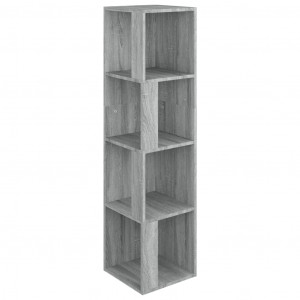 Mueble esquina madera contrachapada gris Sonoma 33x33x132 cm H