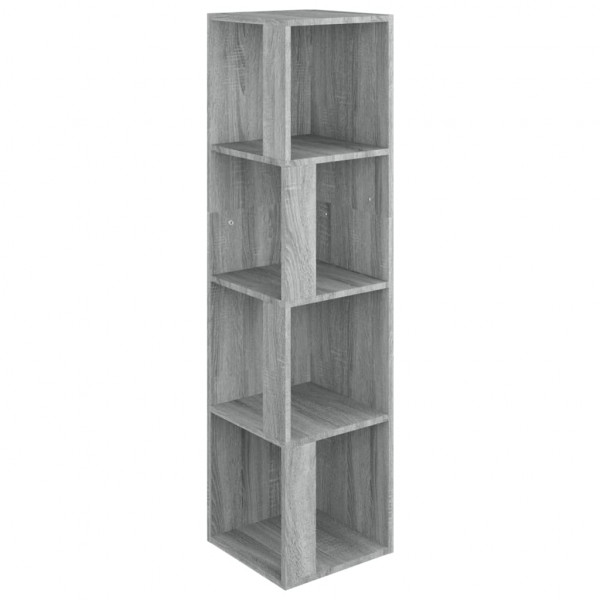 Mueble esquina madera contrachapada gris Sonoma 33x33x132 cm M 2