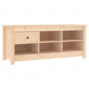 Mueble zapatero de madera maciza de pino 110x38x45.5 cm H