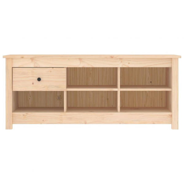 Mueble zapatero de madera maciza de pino 110x38x45.5 cm M 3