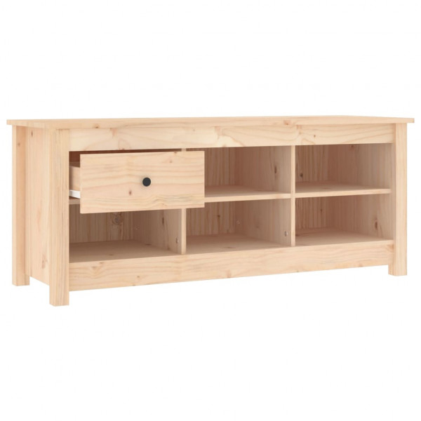 Mueble zapatero de madera maciza de pino 110x38x45.5 cm M 4