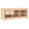 Mueble zapatero de madera maciza de pino 110x38x45.5 cm 4