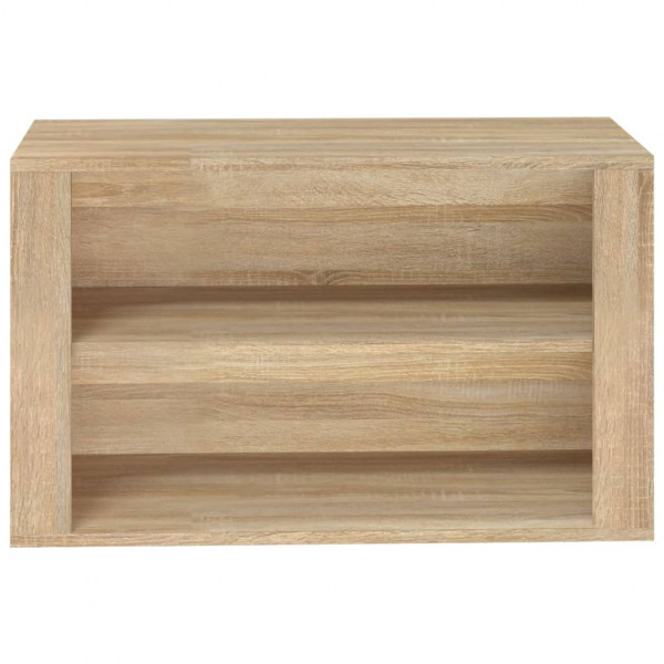 Mueble zapatero madera contrachapada roble Sonoma 75x35x45 cm M 5