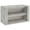 Mueble zapatero madera contrachapada gris hormigón 75x35x45 cm 2